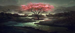 Read more about the article Aesthetic Japanese Painting Tree pink wallpapers cave