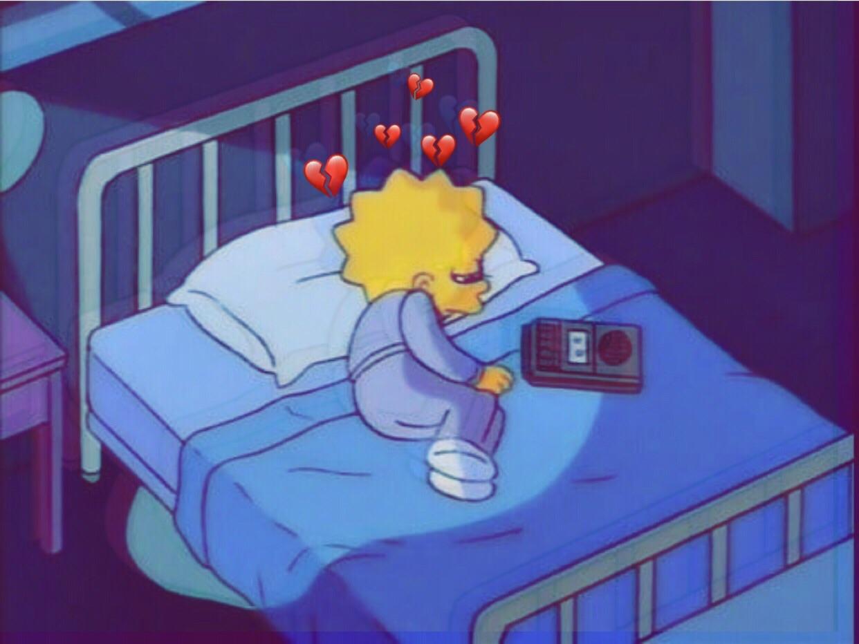 Lisa Simpson Aesthetic Crying Wallpapers - Wallpaper Cave