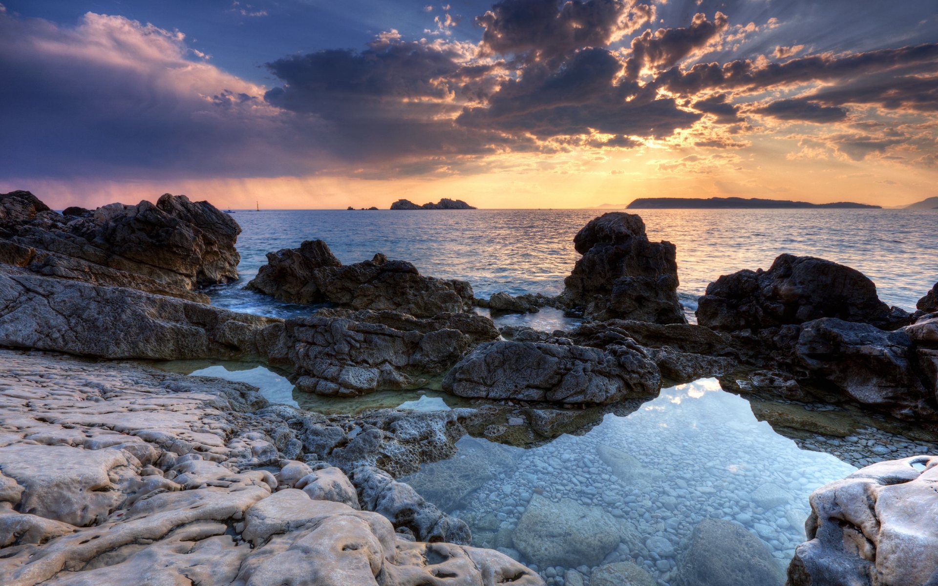 Awesome Rocky Shore wallpaper | 1920x1200 | #15328