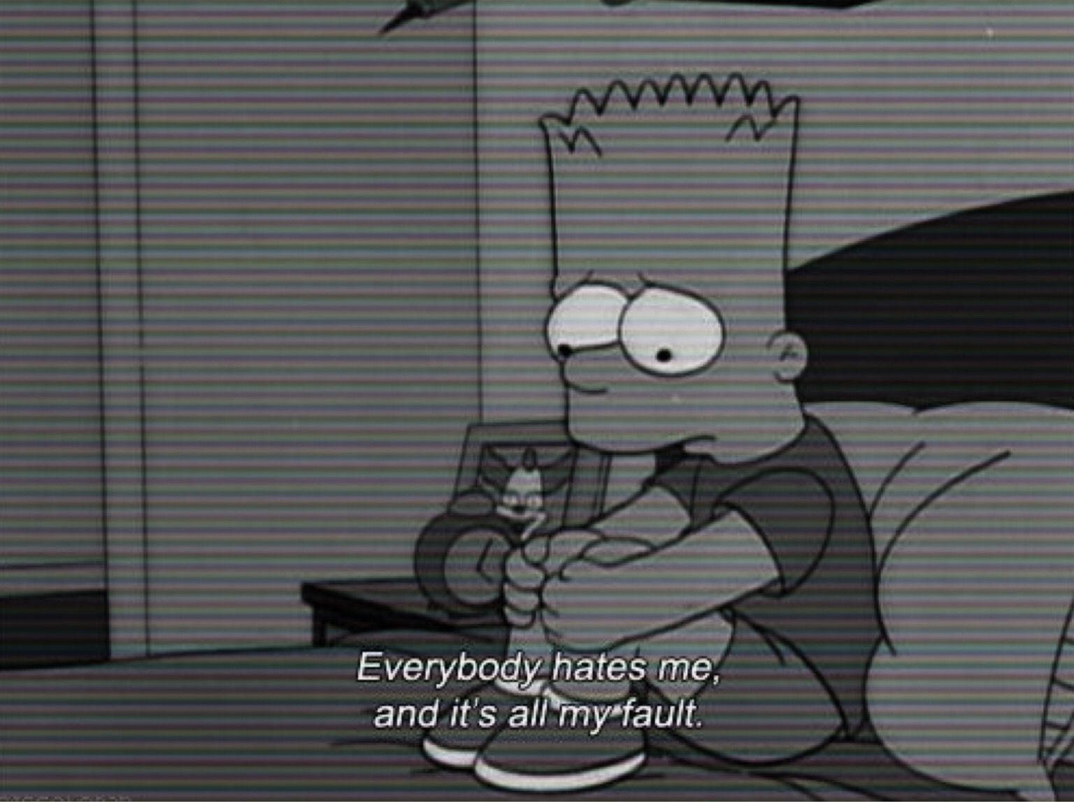 You are currently viewing Bart Simpson Sad Depressed Quotes Bart sad simpson wallpapers desktop fault quotes simpsons depressed its always quotesgram wallpapercave everybody hates