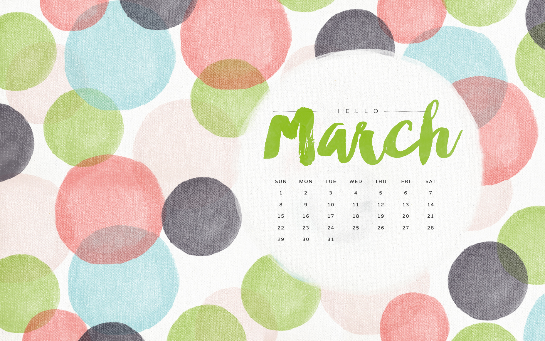 March Calendar Wallpaper - WallpaperSafari